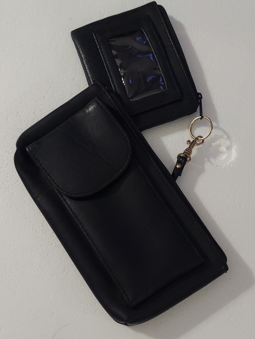 Black Universal Phone Wallet Pouch with Card Holder